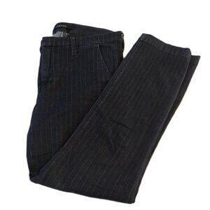 MARKDOWN J Brand Stripe Jeans. Black. Waist 27.